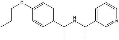 [1-(4-propoxyphenyl)ethyl][1-(pyridin-3-yl)ethyl]amine Struktur