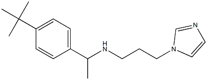 [1-(4-tert-butylphenyl)ethyl][3-(1H-imidazol-1-yl)propyl]amine Struktur