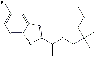 [1-(5-bromo-1-benzofuran-2-yl)ethyl]({2-[(dimethylamino)methyl]-2-methylpropyl})amine Struktur