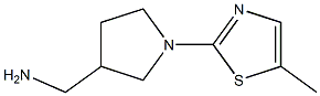 [1-(5-methyl-1,3-thiazol-2-yl)pyrrolidin-3-yl]methylamine Struktur