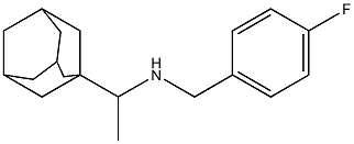 [1-(adamantan-1-yl)ethyl][(4-fluorophenyl)methyl]amine Struktur