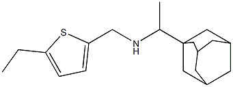 [1-(adamantan-1-yl)ethyl][(5-ethylthiophen-2-yl)methyl]amine Struktur