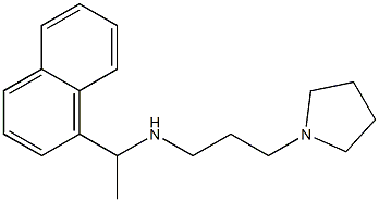 [1-(naphthalen-1-yl)ethyl][3-(pyrrolidin-1-yl)propyl]amine Struktur