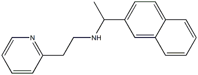 [1-(naphthalen-2-yl)ethyl][2-(pyridin-2-yl)ethyl]amine Struktur