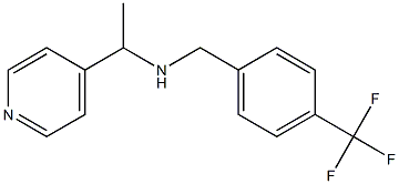 [1-(pyridin-4-yl)ethyl]({[4-(trifluoromethyl)phenyl]methyl})amine Struktur