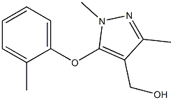 [1,3-dimethyl-5-(2-methylphenoxy)-1H-pyrazol-4-yl]methanol Struktur