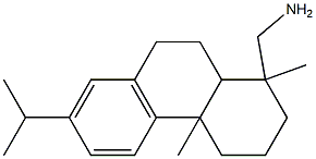 [1,4a-dimethyl-7-(propan-2-yl)-1,2,3,4,4a,9,10,10a-octahydrophenanthren-1-yl]methanamine Struktur