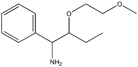 [1-amino-2-(2-methoxyethoxy)butyl]benzene Struktur