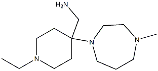 [1-ethyl-4-(4-methyl-1,4-diazepan-1-yl)piperidin-4-yl]methanamine Struktur