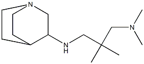 [2-({1-azabicyclo[2.2.2]octan-3-ylamino}methyl)-2-methylpropyl]dimethylamine Struktur