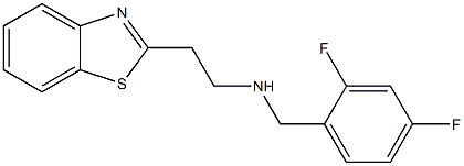 [2-(1,3-benzothiazol-2-yl)ethyl][(2,4-difluorophenyl)methyl]amine Struktur