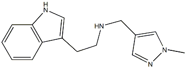 [2-(1H-indol-3-yl)ethyl][(1-methyl-1H-pyrazol-4-yl)methyl]amine Struktur