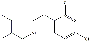 [2-(2,4-dichlorophenyl)ethyl](2-ethylbutyl)amine Struktur