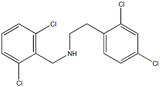 [2-(2,4-dichlorophenyl)ethyl][(2,6-dichlorophenyl)methyl]amine Struktur