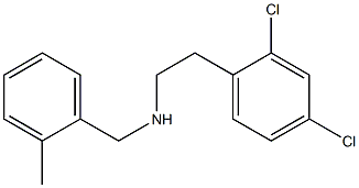 [2-(2,4-dichlorophenyl)ethyl][(2-methylphenyl)methyl]amine Struktur