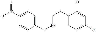 [2-(2,4-dichlorophenyl)ethyl][(4-nitrophenyl)methyl]amine Struktur