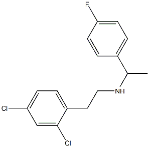 [2-(2,4-dichlorophenyl)ethyl][1-(4-fluorophenyl)ethyl]amine Struktur