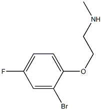 [2-(2-bromo-4-fluorophenoxy)ethyl](methyl)amine Struktur