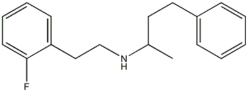 [2-(2-fluorophenyl)ethyl](4-phenylbutan-2-yl)amine Struktur