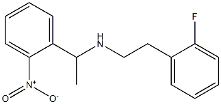 [2-(2-fluorophenyl)ethyl][1-(2-nitrophenyl)ethyl]amine Struktur