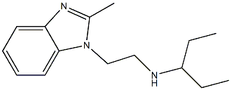 [2-(2-methyl-1H-1,3-benzodiazol-1-yl)ethyl](pentan-3-yl)amine Struktur