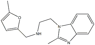 [2-(2-methyl-1H-1,3-benzodiazol-1-yl)ethyl][(5-methylfuran-2-yl)methyl]amine Struktur