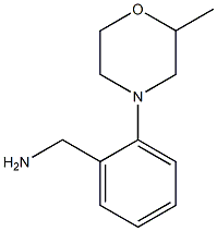 [2-(2-methylmorpholin-4-yl)phenyl]methanamine Struktur