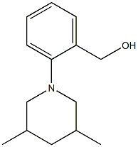 [2-(3,5-dimethylpiperidin-1-yl)phenyl]methanol Struktur