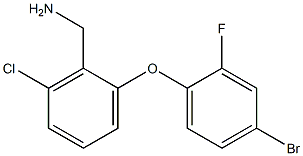 [2-(4-bromo-2-fluorophenoxy)-6-chlorophenyl]methanamine Struktur