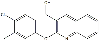 [2-(4-chloro-3-methylphenoxy)quinolin-3-yl]methanol Struktur