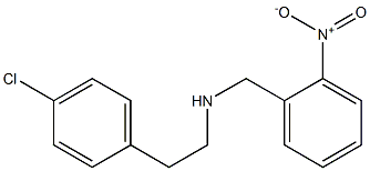 [2-(4-chlorophenyl)ethyl][(2-nitrophenyl)methyl]amine Struktur