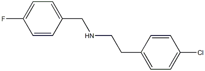 [2-(4-chlorophenyl)ethyl][(4-fluorophenyl)methyl]amine Struktur