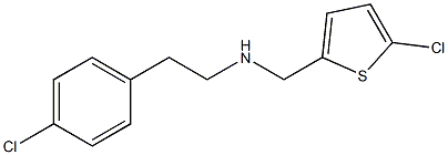 [2-(4-chlorophenyl)ethyl][(5-chlorothiophen-2-yl)methyl]amine Struktur