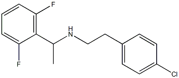 [2-(4-chlorophenyl)ethyl][1-(2,6-difluorophenyl)ethyl]amine Struktur