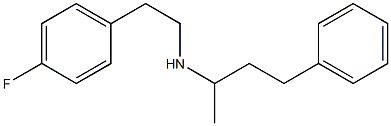 [2-(4-fluorophenyl)ethyl](4-phenylbutan-2-yl)amine Struktur