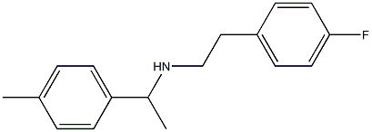 [2-(4-fluorophenyl)ethyl][1-(4-methylphenyl)ethyl]amine Struktur