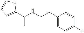 [2-(4-fluorophenyl)ethyl][1-(furan-2-yl)ethyl]amine Struktur