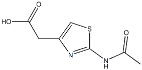 [2-(acetylamino)-1,3-thiazol-4-yl]acetic acid Struktur