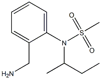 [2-(aminomethyl)phenyl]-N-(butan-2-yl)methanesulfonamide Struktur