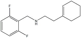 [2-(cyclohex-1-en-1-yl)ethyl][(2,6-difluorophenyl)methyl]amine Struktur