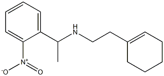 [2-(cyclohex-1-en-1-yl)ethyl][1-(2-nitrophenyl)ethyl]amine Struktur