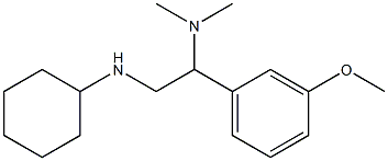 [2-(cyclohexylamino)-1-(3-methoxyphenyl)ethyl]dimethylamine Struktur