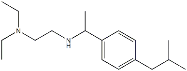 [2-(diethylamino)ethyl]({1-[4-(2-methylpropyl)phenyl]ethyl})amine Struktur