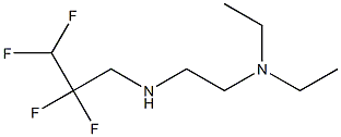 [2-(diethylamino)ethyl](2,2,3,3-tetrafluoropropyl)amine Struktur