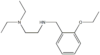 [2-(diethylamino)ethyl][(2-ethoxyphenyl)methyl]amine Struktur