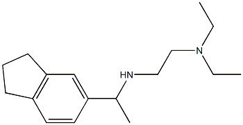 [2-(diethylamino)ethyl][1-(2,3-dihydro-1H-inden-5-yl)ethyl]amine Struktur