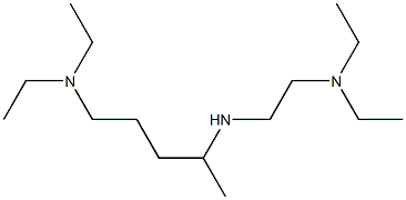 [2-(diethylamino)ethyl][5-(diethylamino)pentan-2-yl]amine Struktur