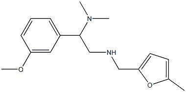 [2-(dimethylamino)-2-(3-methoxyphenyl)ethyl][(5-methylfuran-2-yl)methyl]amine Struktur