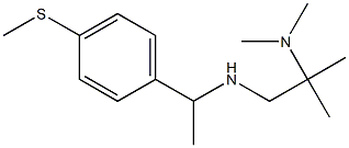 [2-(dimethylamino)-2-methylpropyl]({1-[4-(methylsulfanyl)phenyl]ethyl})amine Struktur