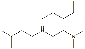 [2-(dimethylamino)-3-ethylpentyl](3-methylbutyl)amine Struktur